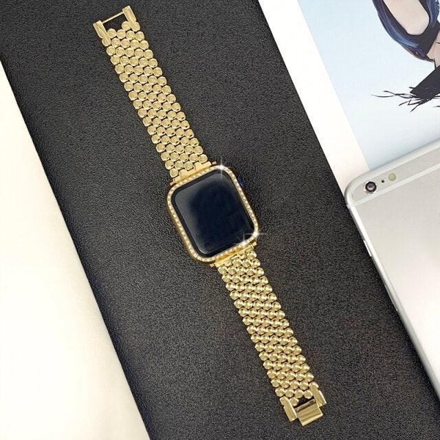 Chain Apple Watch band+Case - arleathercraft