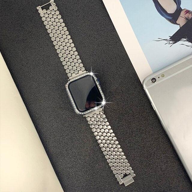 Chain Apple Watch band+Case - arleathercraft