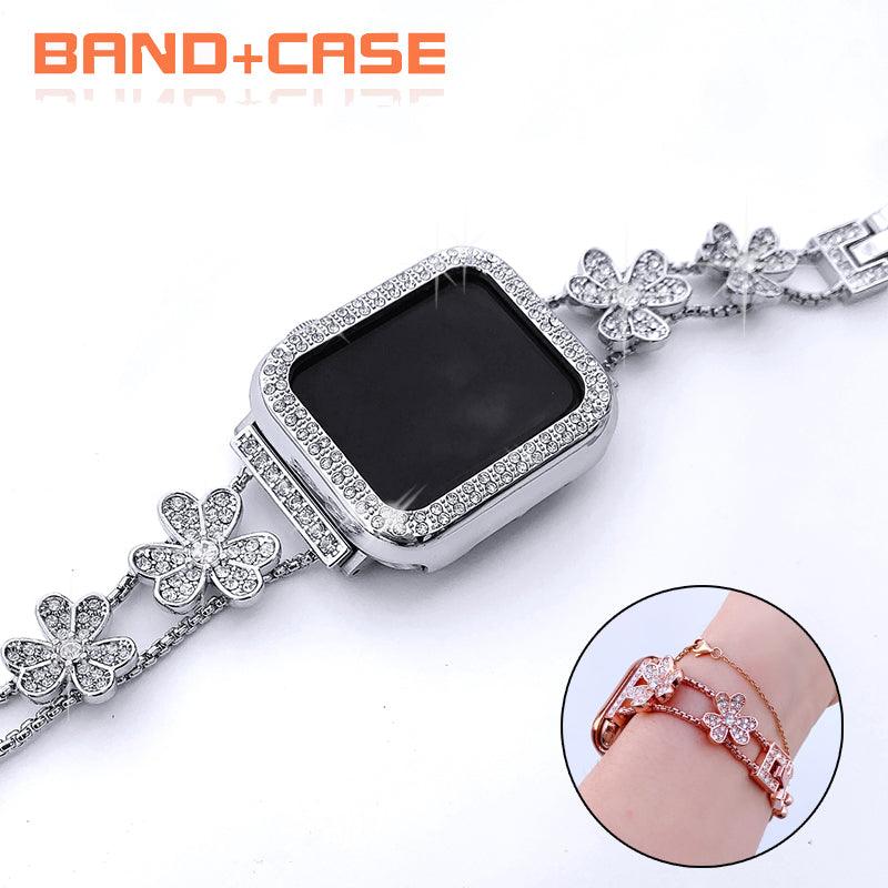 Diamond Apple Steel Band+Case - arleathercraft