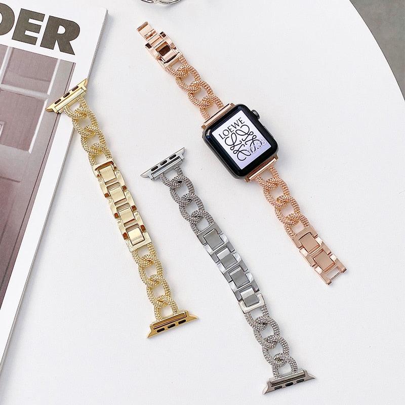 Stainless Steel Apple Watch Strap - arleathercraft