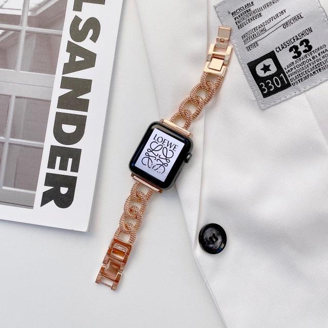 Stainless Steel Apple Watch Strap - arleathercraft