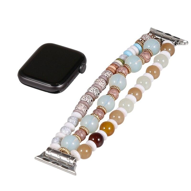 Fashion Beads Apple Watch Band - arleathercraft