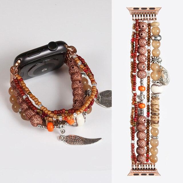 Fashion Beads Apple Watch Band - arleathercraft