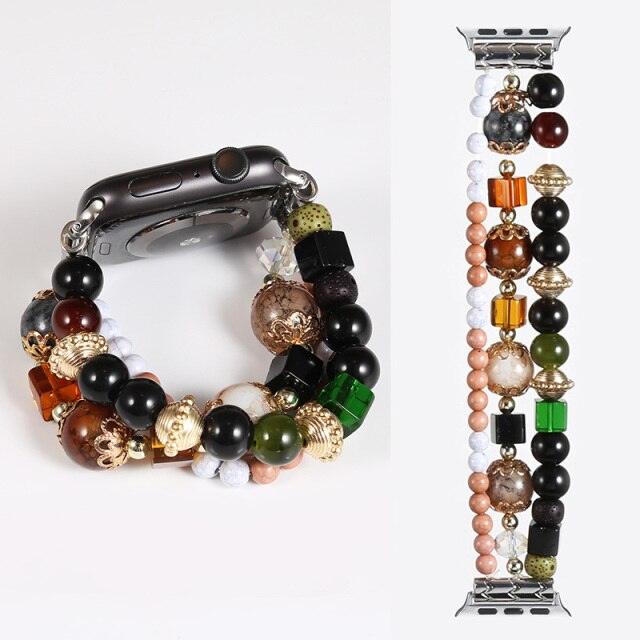 Fashion Beads Apple Watch Band - arleathercraft