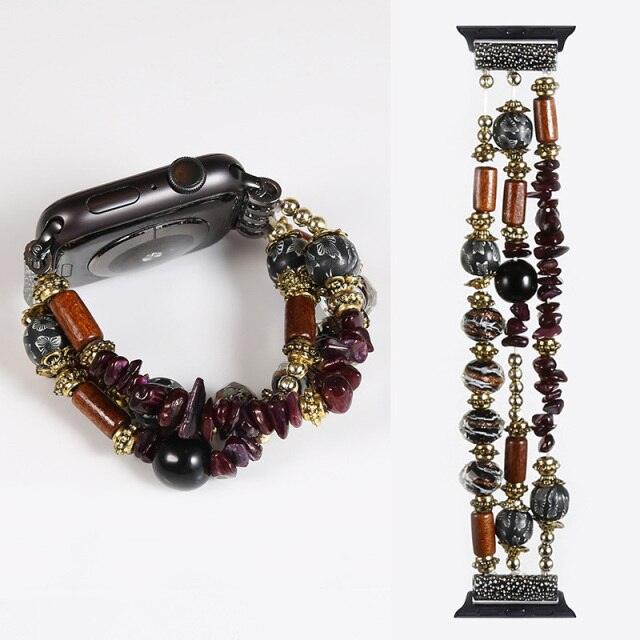 Fashion Beads Apple Watch Band - arleathercraft