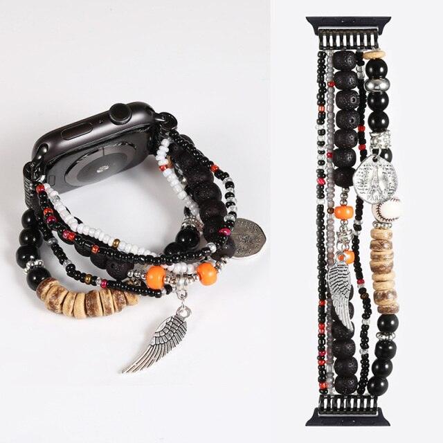 Fashion Beads Apple Watch Band - arleathercraft