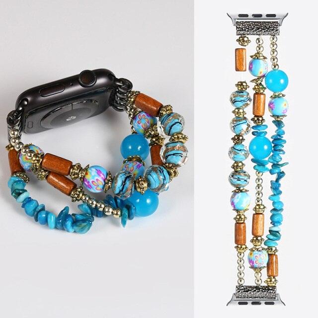 Fashion Beads Apple Watch Band - arleathercraft