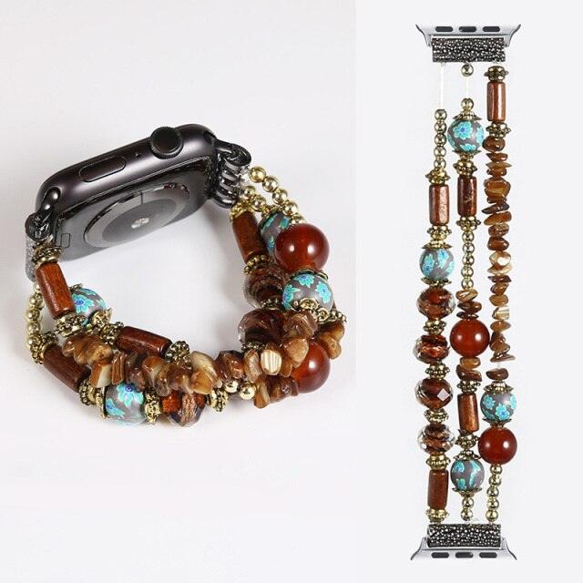Fashion Beads Apple Watch Band - arleathercraft