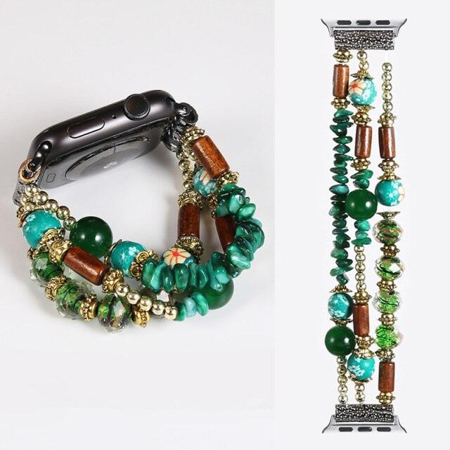 Fashion Beads Apple Watch Band - arleathercraft