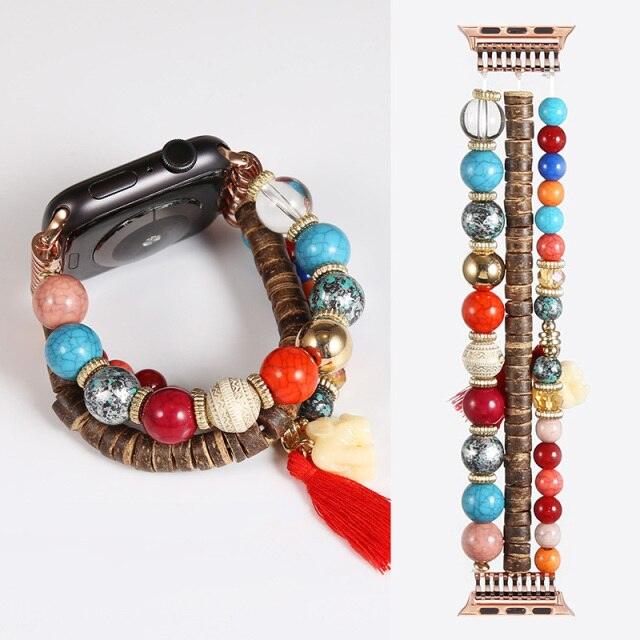 Fashion Beads Apple Watch Band - arleathercraft