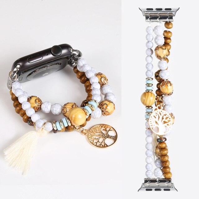Fashion Beads Apple Watch Band - arleathercraft