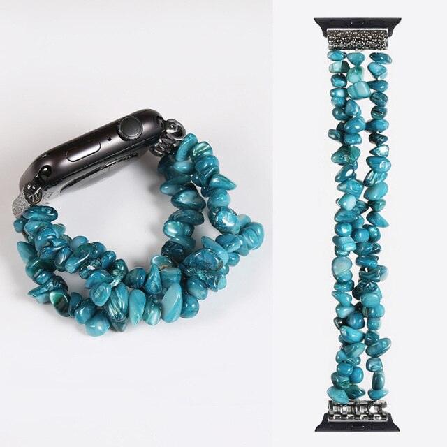 Fashion Beads Apple Watch Band - arleathercraft