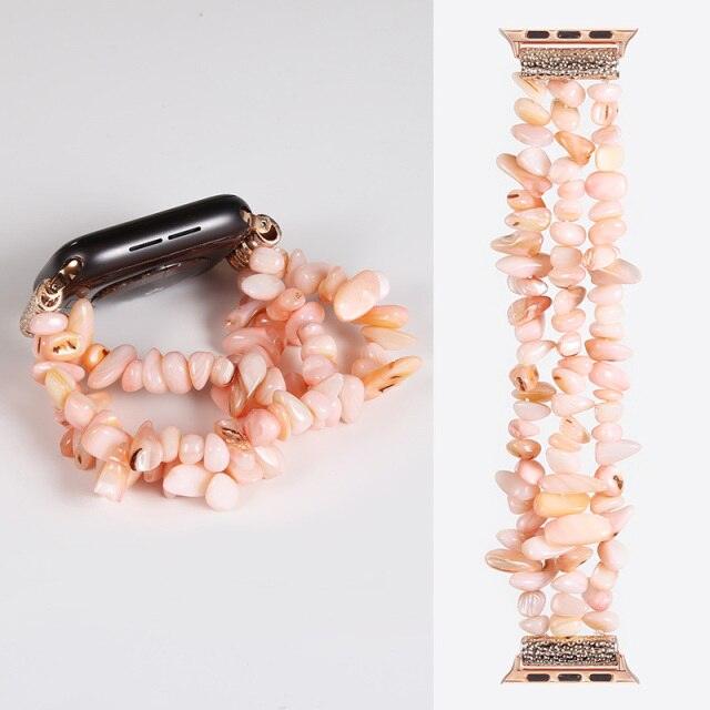Fashion Beads Apple Watch Band - arleathercraft