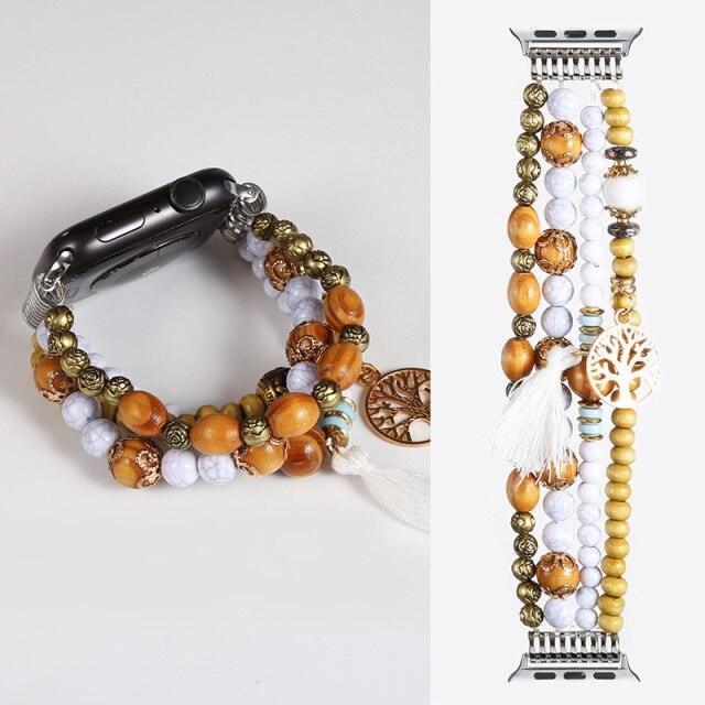 Fashion Beads Apple Watch Band - arleathercraft