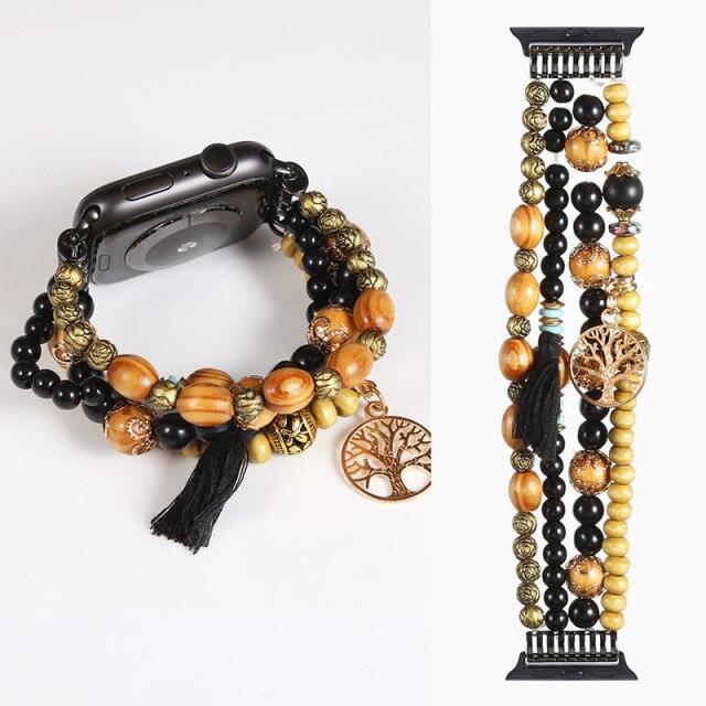 Fashion Beads Apple Watch Band - arleathercraft