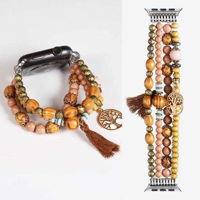 Fashion Beads Apple Watch Band - arleathercraft