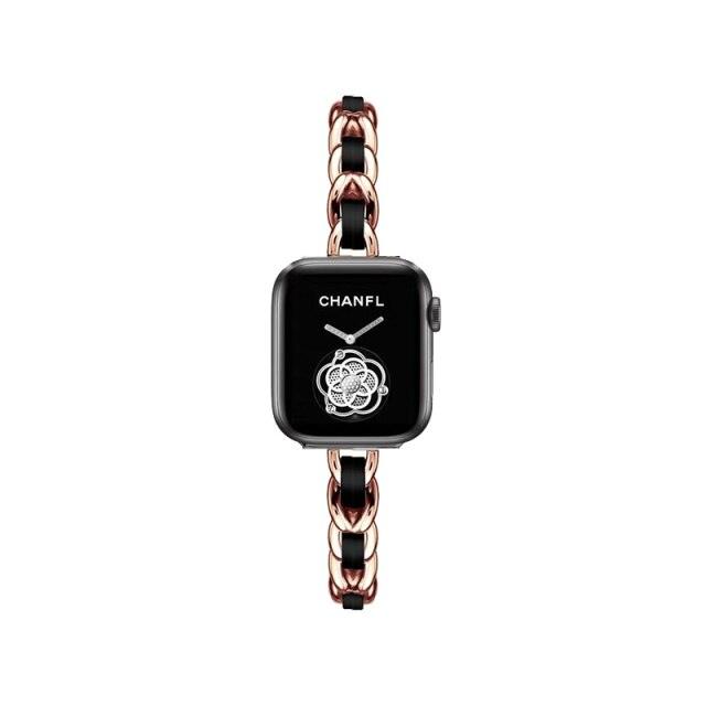 Stainless Steel Apple Watch Strap - arleathercraft