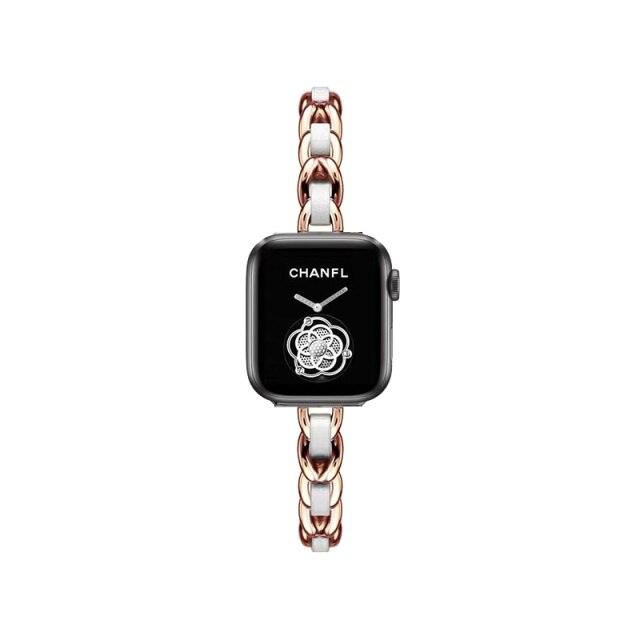 Stainless Steel Apple Watch Strap - arleathercraft