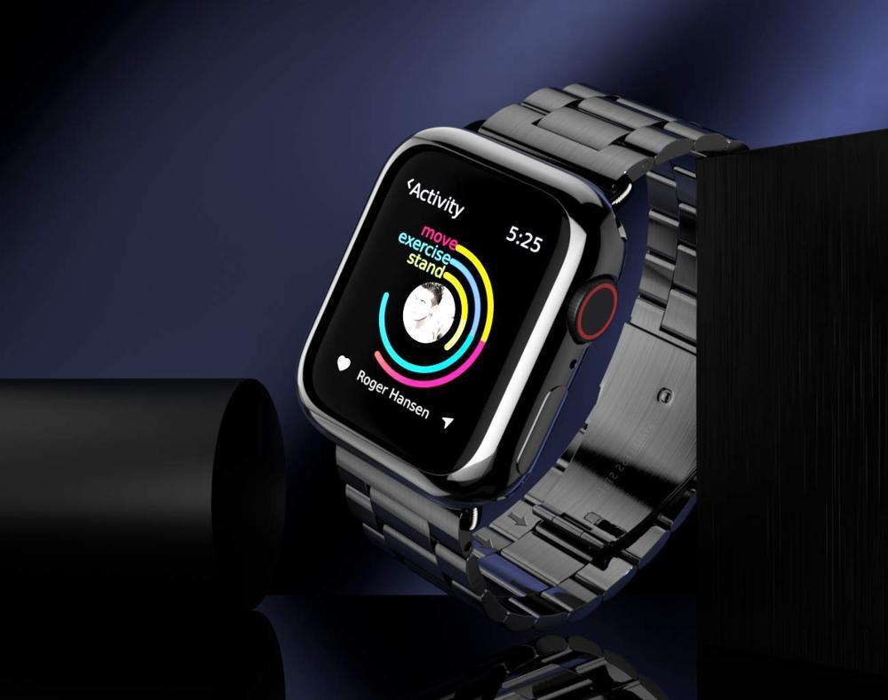 Steel Apple Watch Band - arleathercraft