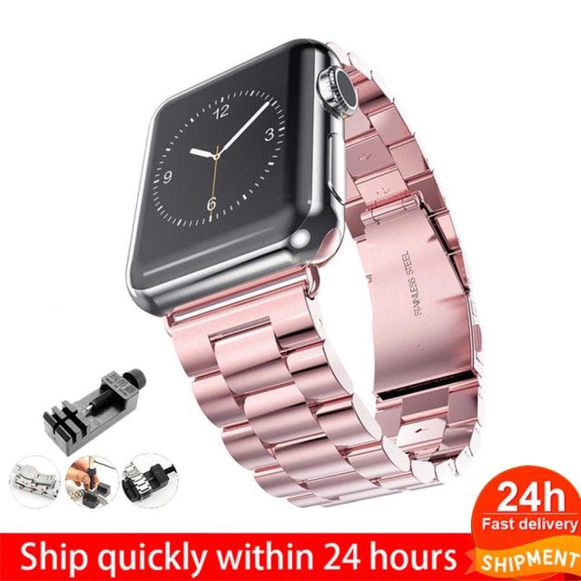 Steel Apple Watch Band - arleathercraft