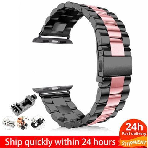 Steel Apple Watch Band - arleathercraft