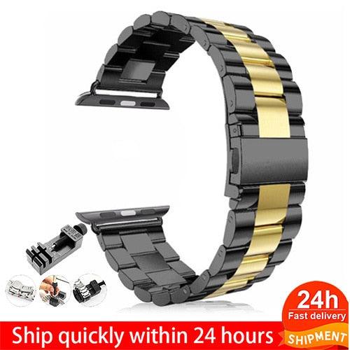 Steel Apple Watch Band - arleathercraft