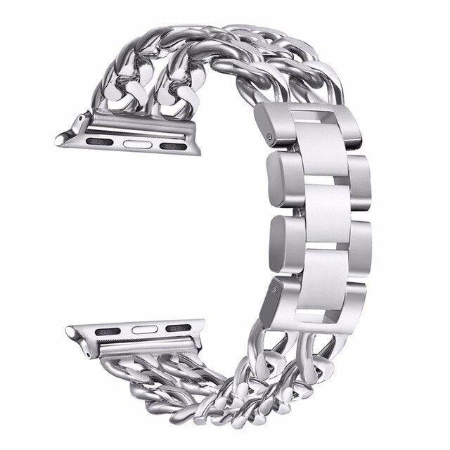 Stainless Steel Strap Apple Watch - arleathercraft