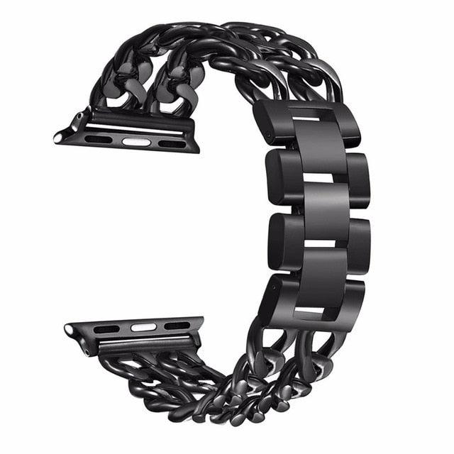 Stainless Steel Strap Apple Watch - arleathercraft