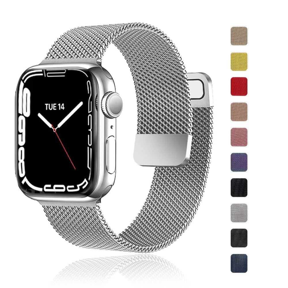 Steel Apple Watch Band - arleathercraft