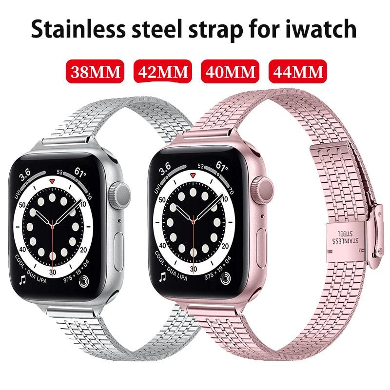 Steel Apple Watch Band - arleathercraft