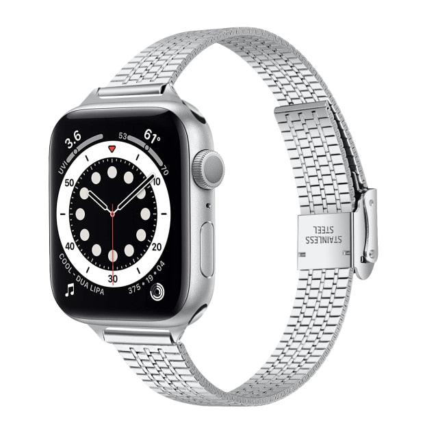 Steel Apple Watch Band - arleathercraft