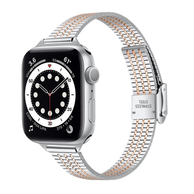 Steel Apple Watch Band - arleathercraft