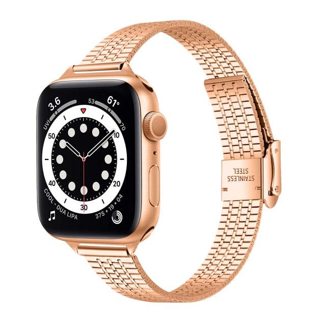 Steel Apple Watch Band - arleathercraft
