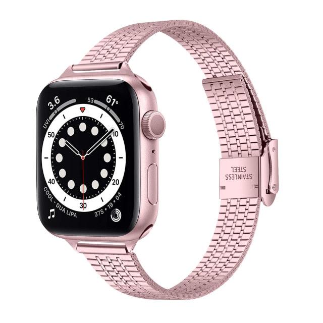 Steel Apple Watch Band - arleathercraft