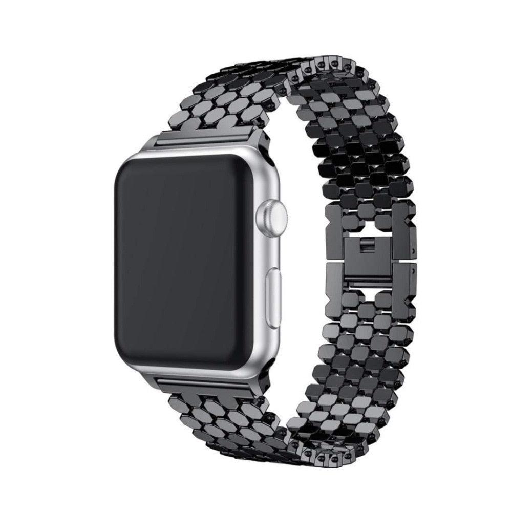 Stainless Steel Apple Watch Strap - arleathercraft