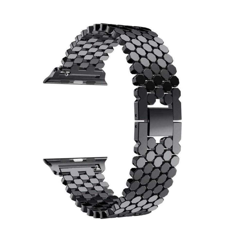 Stainless Steel Apple Watch Strap - arleathercraft