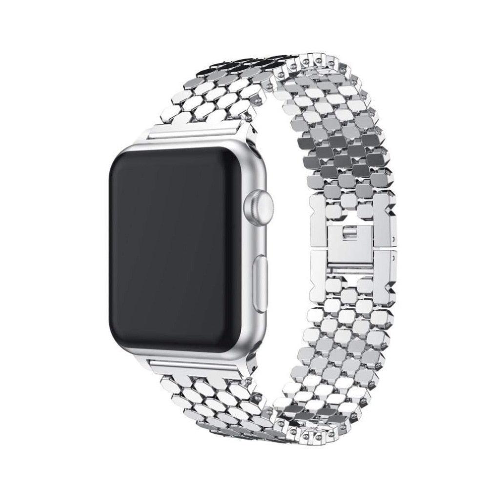 Stainless Steel Apple Watch Strap - arleathercraft