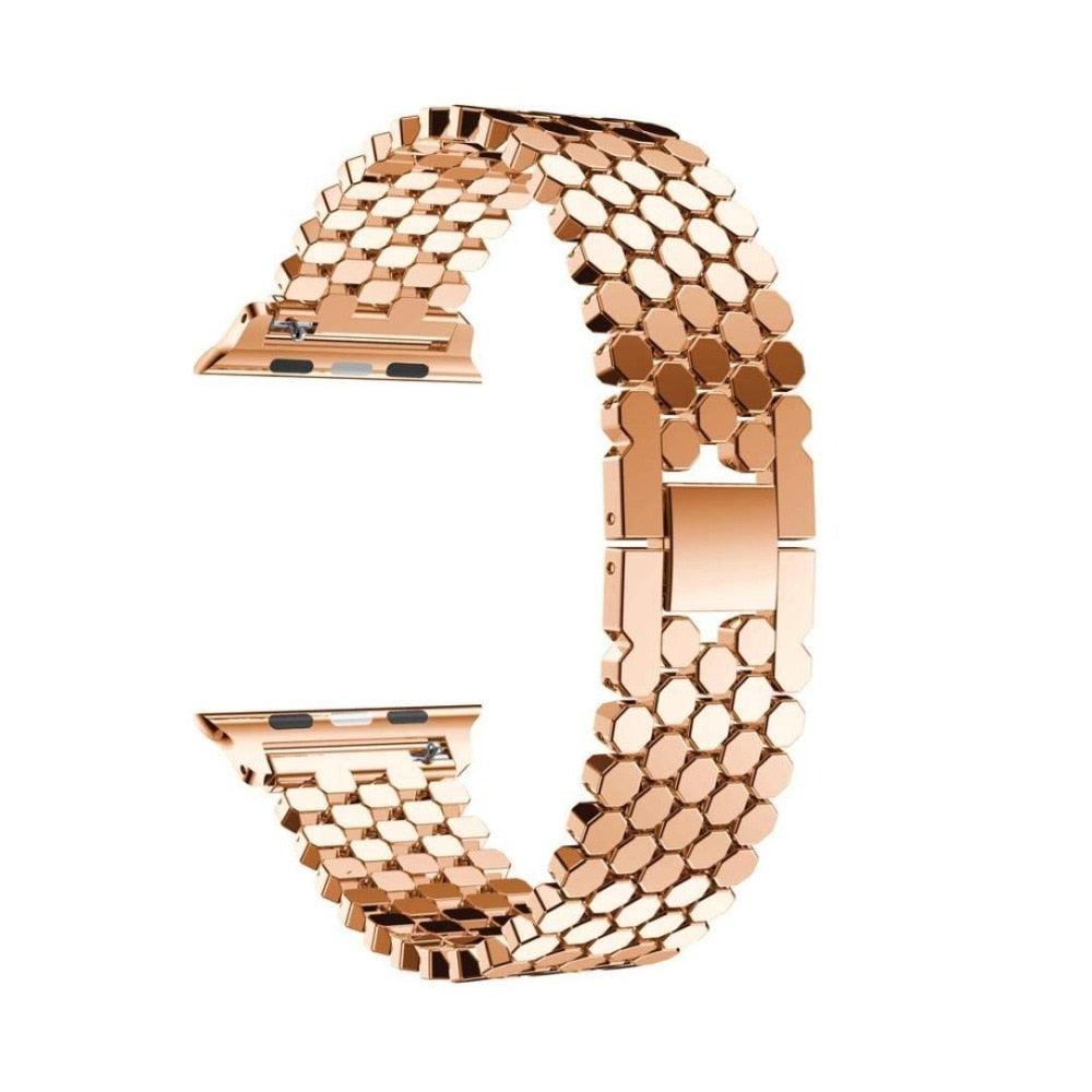 Stainless Steel Apple Watch Strap - arleathercraft