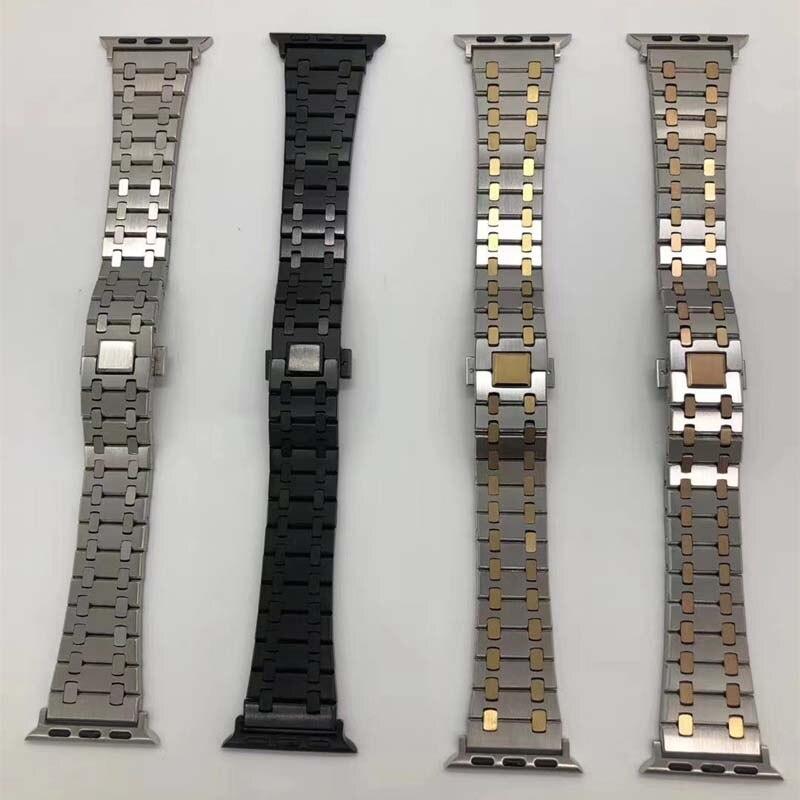 Stainless Steel Apple Watch Strap - arleathercraft