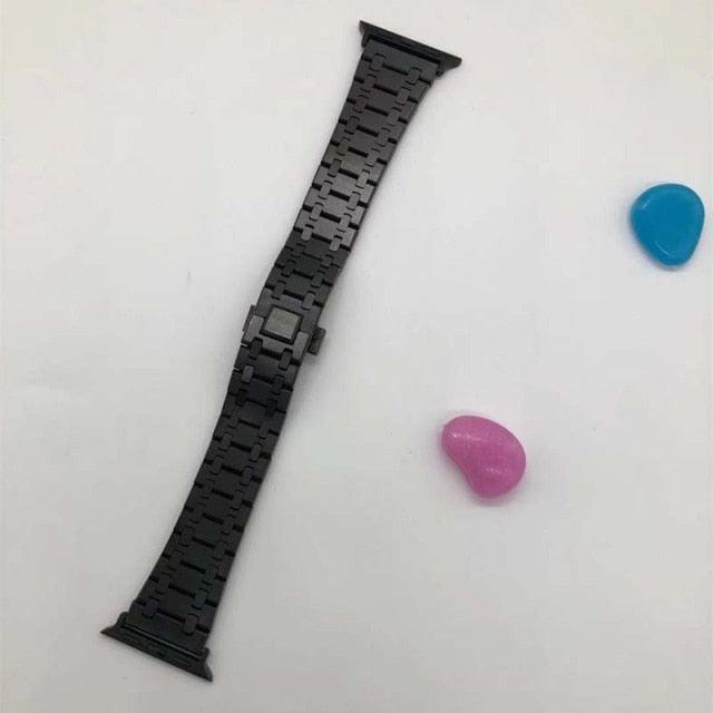 Stainless Steel Apple Watch Strap - arleathercraft