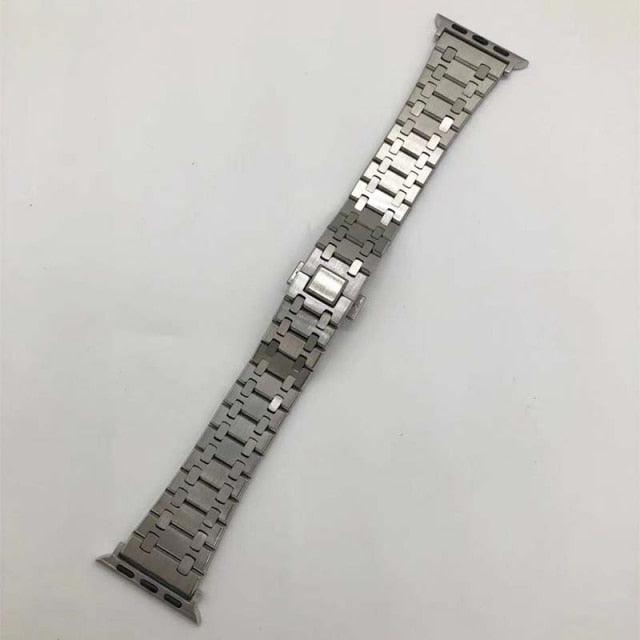 Stainless Steel Apple Watch Strap - arleathercraft
