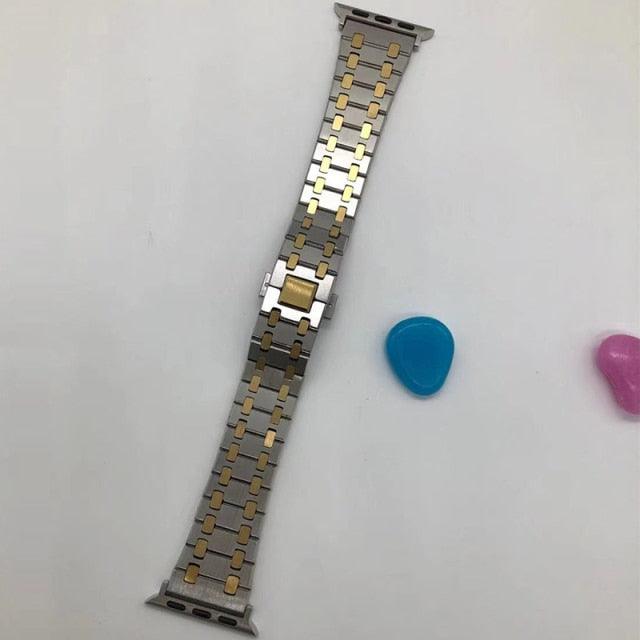 Stainless Steel Apple Watch Strap - arleathercraft