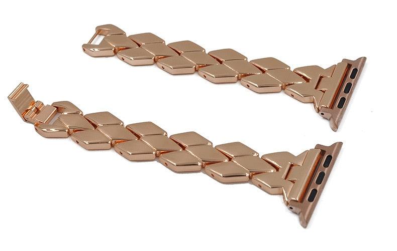 Stainless Steel Apple Watch Strap - arleathercraft