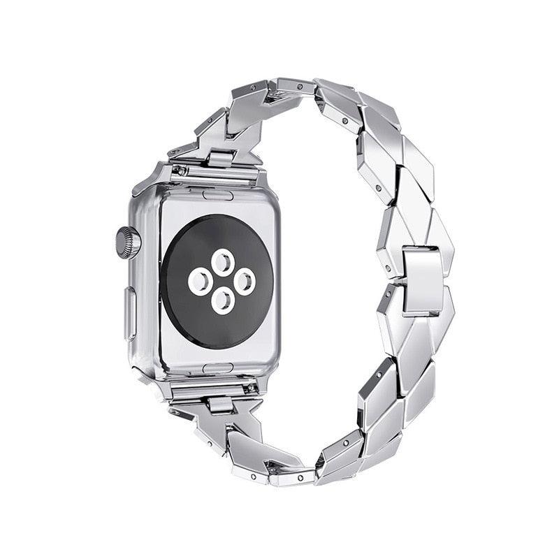 Stainless Steel Apple Watch Strap - arleathercraft