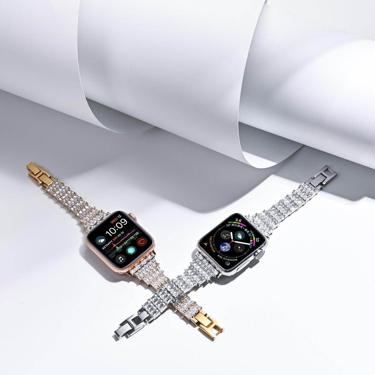 Diamond Apple Watch Band - arleathercraft