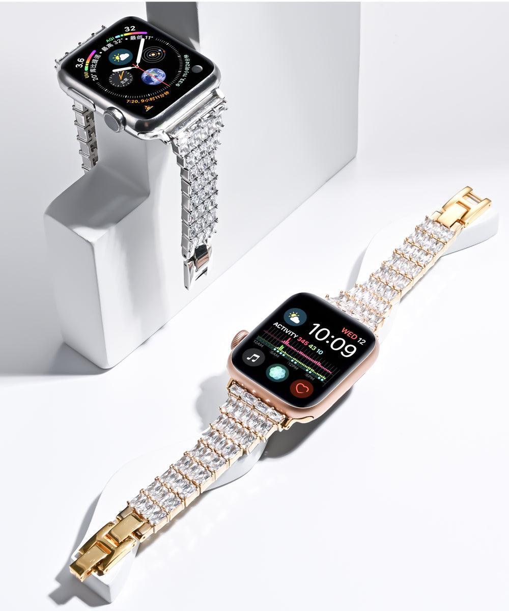 Diamond Apple Watch Band - arleathercraft