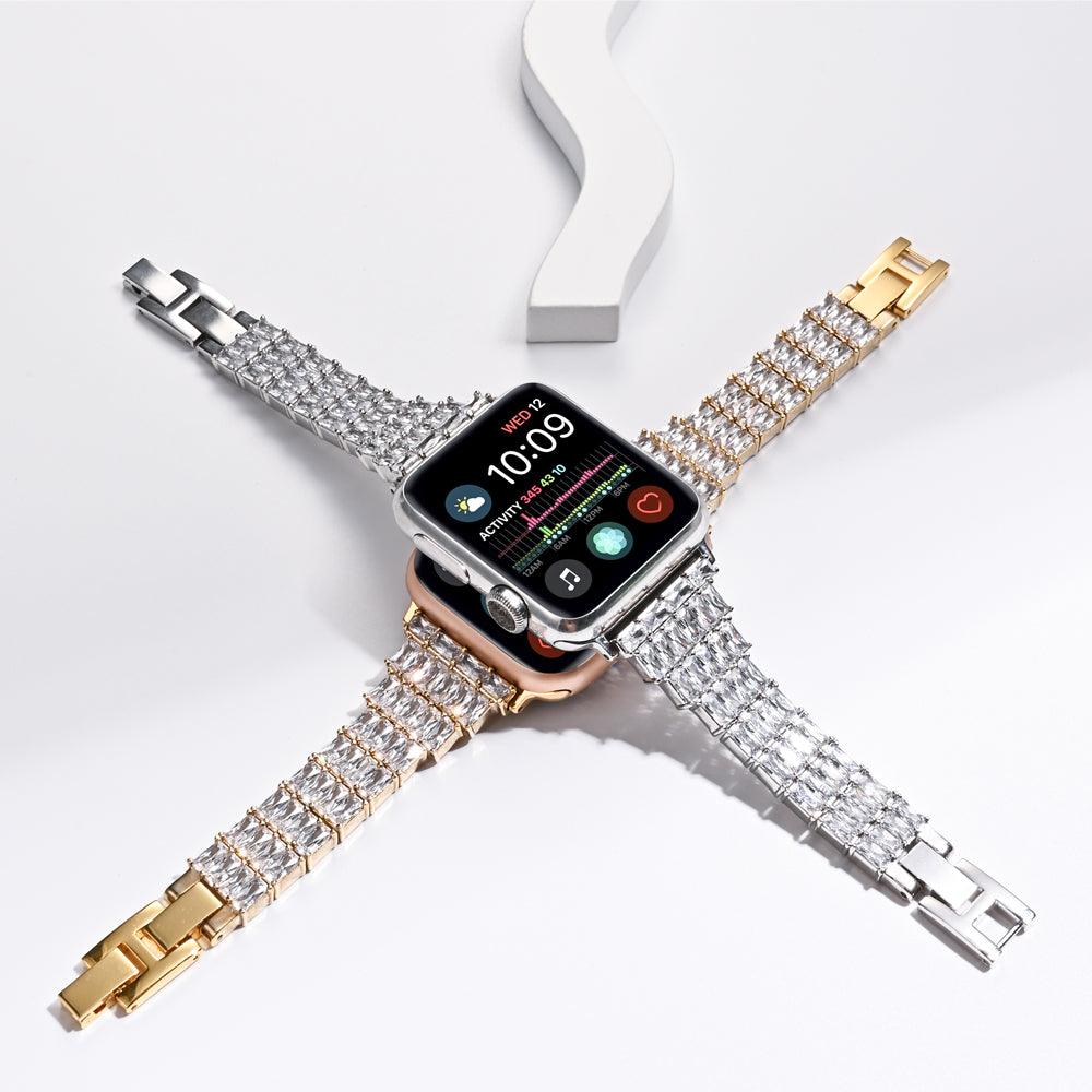 Diamond Apple Watch Band - arleathercraft