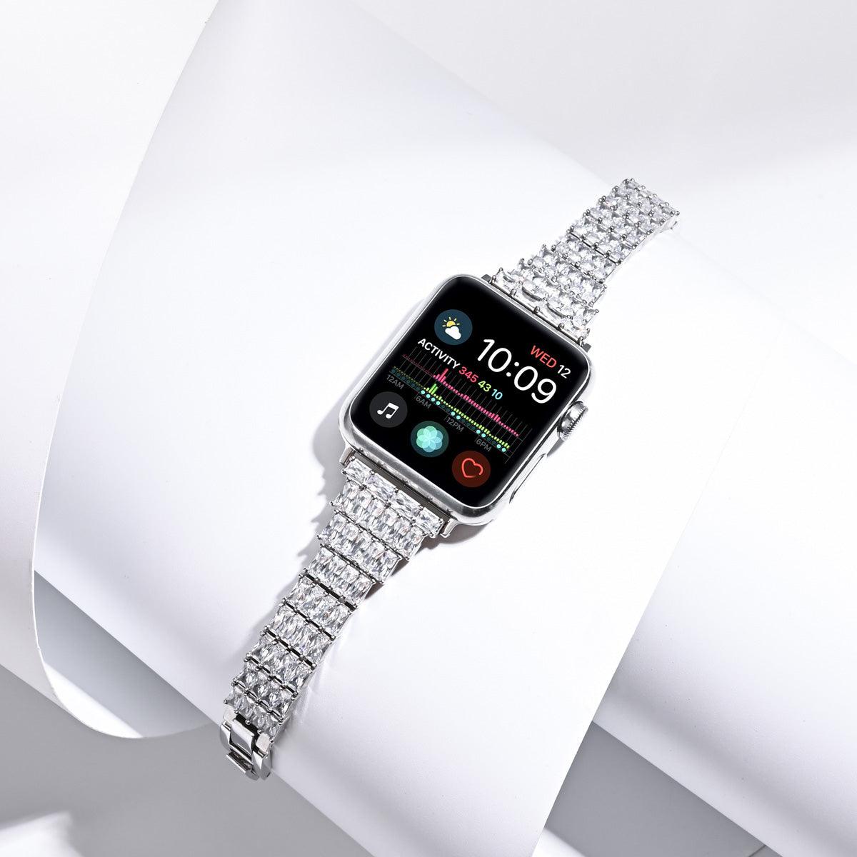 Diamond Apple Watch Band - arleathercraft