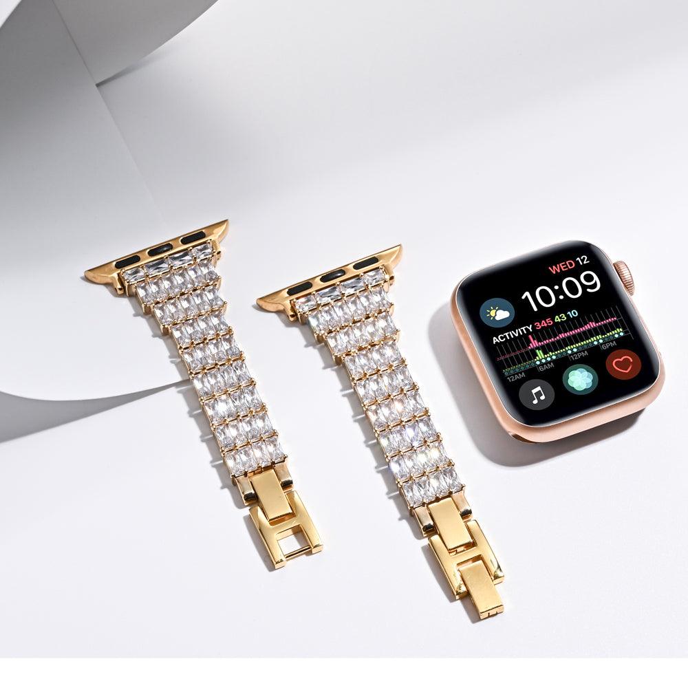 Diamond Apple Watch Band - arleathercraft