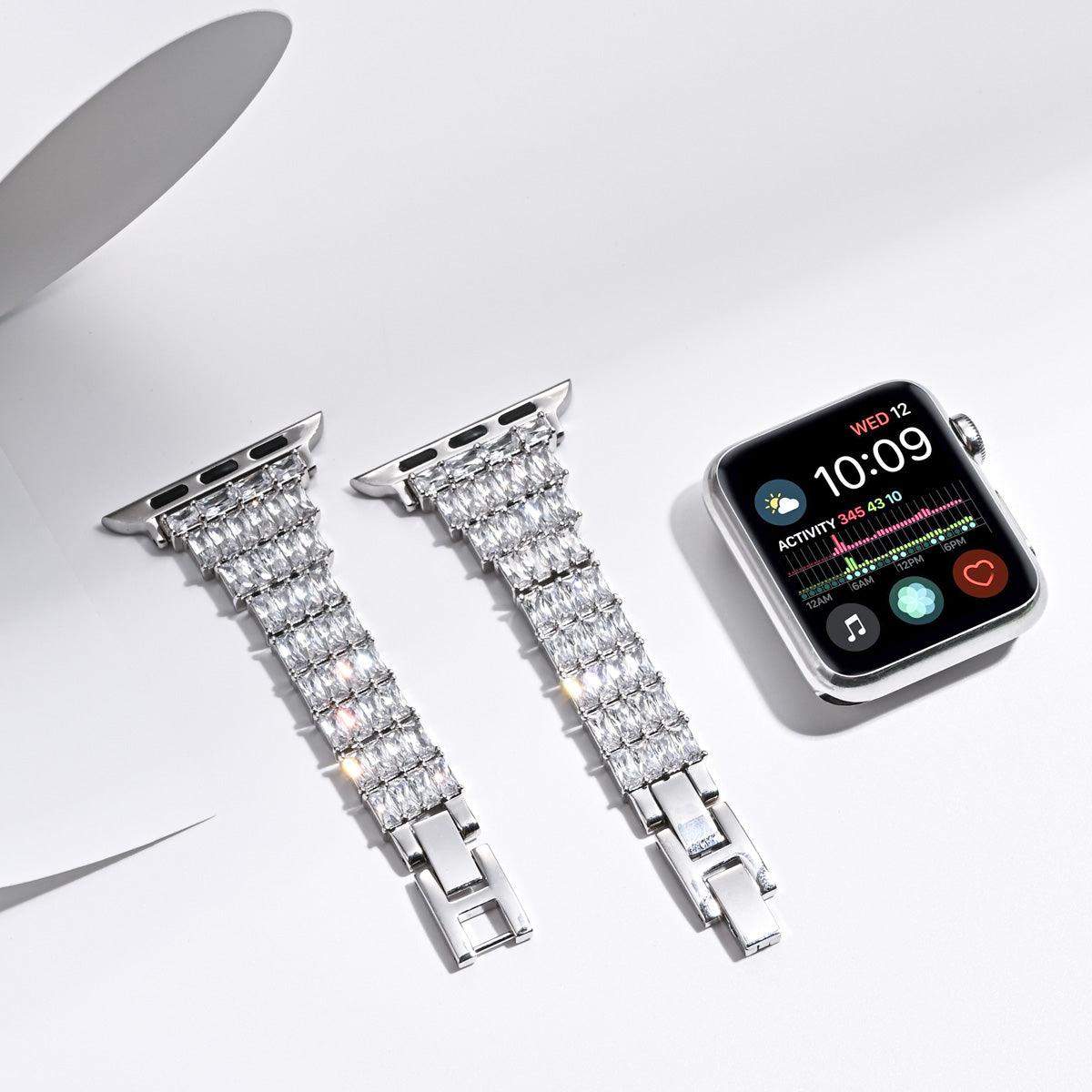Diamond Apple Watch Band - arleathercraft